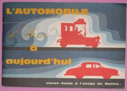 L'AUTOMOBILE D'HIER A AUJOURD'HUI - MOBIL OIL - 1960 - SCENARIO FILM 35 PAGES - Sonstige & Ohne Zuordnung