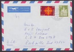 ## Switzerland Airmail Par Avion Luftpost ZÜRICH Zürichberg 1983 Cover Lettre To ROCKVILLE Indiana USA - Altri & Non Classificati