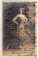 DANCE DANCER COETTE AMBER Nr. 677  OLD POSTCARD 1910. - Danse