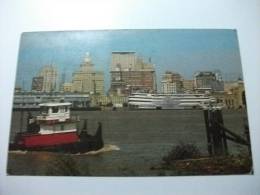 Nave Ship President  Rimorchiatore  New Orleans Skyline U.s.a. - Sleepboten