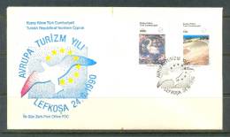 1990 NORTH CYPRUS EUROPEAN TOURISM YEAR FDC - Storia Postale