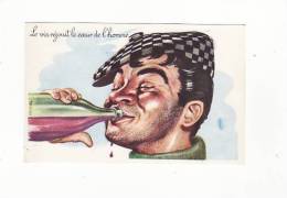 Humour Illustré Par Carrière , Le Vin Réjouit Le Coeur De L'homme - Carrière, Louis