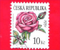 REP. CECA - CESKA - CZECH R. - USATO - 2008 - Fiori - Flowers - Fleurs - 10 - Oblitérés