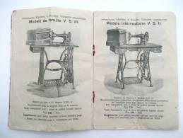 LIVRET CATALOGUE ILLUSTRE MACHINES A COUDRE COUTURE MACHINE  TISSU - Otros & Sin Clasificación