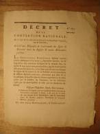 DECRET CONVENTION NATIONALE Du 28 OCOTBRE 1793 - ENLEVEMENT DES SIGNES DE ROYAUTE DANS LES EGLISES & MONUMENTS PUBLICS - Décrets & Lois