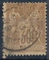 1876-81 FRANCIA USATO SAGE 30 CENT I TIPO - FR465-4 - 1876-1878 Sage (Tipo I)