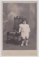 SAINT SAUVEUR - L. BLIN A ST SAUVEUR PHOTO D´ UN ENFANT- CARTON TRES EPAIS DIM 107 X 164 Mm - SUPERBE PHOTO - Saint Sauveur En Puisaye