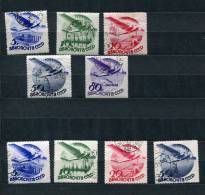 Russia 1934 Sc C40-8 Used Soviet Civil Aviation Cv $108 - Oblitérés