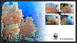 NIUE -2012 - Faune Marine, Coraux WWF -  FDC - Niue