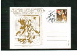 Jugoslawien / Yugoslavia 1988 Europa Meisterschaft / Championship Postkarte / Card - Europees Kampioenschap (UEFA)