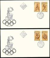 BULGARIA / BULGARIE - 1996 - Ol.Games-Atlanta´96 - 2 FDC - Estate 1996: Atlanta