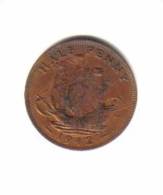 GREAT BRITAIN    1/2  PENNY  1942  (KM # 844) - C. 1/2 Penny