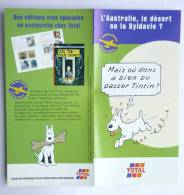 FLYERS PUB TOTAL - TINTIN  - HERGE 2000 - Advertentie