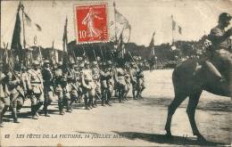 75  LES FETES DE LA VICTOIRE  , 14 JUILLET 1919 - Drapeaux D ,infanterie - Lots, Séries, Collections