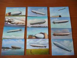 Serie 12 Cartoline Zeppelin - Zeppelines