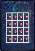 Canada MNH Scott #1278 Sheet Of 16 39c Canadian Flag And Fireworks - 25th Anniversary Of Canadian Flag - Feuilles Complètes Et Multiples