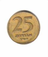 ISREAL    25  AGOROT 1960  (KM # 27) - Israël