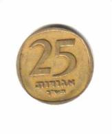 ISREAL    25  AGOROT 1960  (KM # 27) - Israele