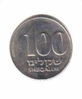 ISREAL    100  SHEQALIM  1985  (KM # 143) - Israël