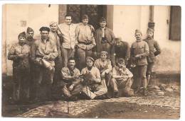 Carte Photo Soldats Francais Devant Leur Cuisine Prés De KEHL En 1927 - Kehl