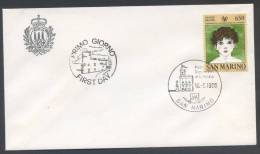 FDC RSM SAN MARINO 1986 - ANNIVERSARIO UNICEF - 212 - UNICEF