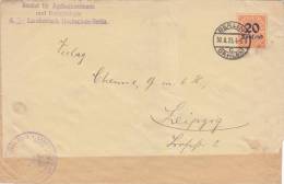 Lettre Brief Deutsches Reich Dienstmarken 1923 Mi 90 EF 300€ /1295 - Other & Unclassified