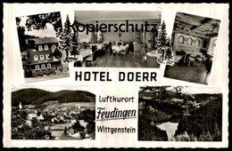 ÄLTERE POSTKARTE FEUDINGEN WITTGENSTEIN HOTEL DOERR BAD LAASPHE Siegen-Wittgenstein Cpa Postcard AK Ansichtskarte - Bad Laasphe