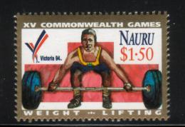 NAURU 1994 COMMONWEALTH GAMES NHM WEIGHTLIFTING Sports Weights - Nauru