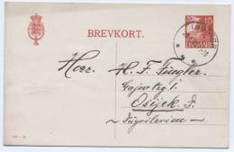 DENMARK  - Logstor, 1933. Postal Stationery To Yugoslavia - Entiers Postaux
