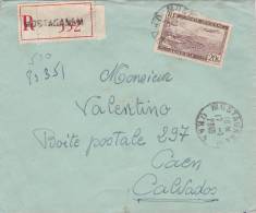 Mostaganem - Algérie Recommandé Avec étiquette 1948 - Lettre - - Brieven En Documenten