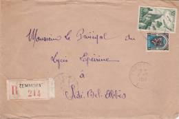 Zemmora - Algérie Recommandé Avec étiquette Et Griffe 1950 - Lettre - - Lettres & Documents