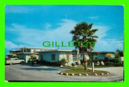 CLEARWATER BEACH, FL - SEA GEM APT. MOTEL - ANIMATED OLD CAR & PEOPLE - GRIFFIN ADV. - - Clearwater