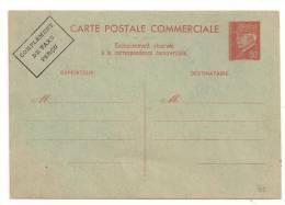 Lettre - Splendide EP B1 "CARTE POSTALE COMMERCIALE" Type Pétain" à 80 Cmes Rouge + Comp.Taxe Perçue - NEUVE - Lettres & Documents