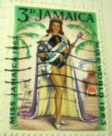 Jamaica 1963 Miss World 3d - Used - Giamaica (1962-...)