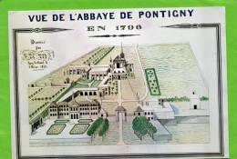 PONTIGNY L ABBAYE EN 1796 CARTE EN TRES BON ETAT - Pontigny