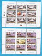 2003x  291-92  BOSNIA REPUBLIKA SRPSKA  100 YEARS  OF AVIATION ZEPELIN AEREI   MNH - Zeppelines