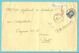 211 Op Aangetekende Brief Met Cirkelstempel ▲ PASSCHENDAELE ▲ - 1921-1925 Petit Montenez