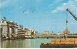 Manila Philippines, Jones Bridge Pasig River, Harbor Industry C1960s Vintage Postcard - Filippijnen