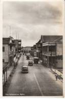 Beira Mozambique, Rua Valsassina Street Scene, Autos  C1930s Vintage Real Photo Postcard - Mozambique