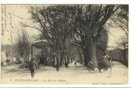 Carte Postale Ancienne Châteaurenard En Provence - Les Allées Du Château - Chateaurenard