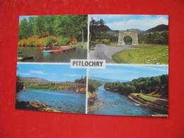 PITLOCHRY:LOCH FASKALLY,CLUNIE MEMORIAL ARCH,THE SUSPENSION BRIDGE,THE RIVER TUMMEL - Perthshire