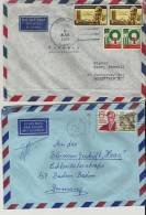 =USA  2 Briefe  Arimail ,Honlulu1963,1980 - Storia Postale