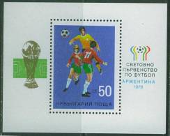 B178N0009 Bloc 73 Bulgarie 1978 Neuf ** Championnat Du Monde De Football Argentina 78 - 1978 – Argentina