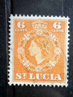 St. Lucia - 1954 - Mi.nr.151 - Used - Queen Elizabeth II - Definitives - Ste Lucie (...-1978)