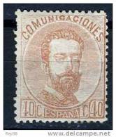 AMADEO I, 1872  40 CTS* - Unused Stamps