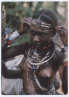 Ethiopia, Young Anuak, Naked Girl, Ethnic Postcard, 1965. - Unclassified