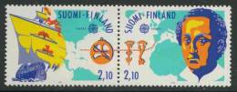 Finland Suomi 1992 Mi 1175 /6 YT 1141 /2 ** “Santa Maria” And Route Map + Route Map And Columbus - Christoph Kolumbus