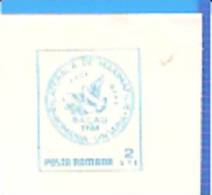 Bacau. House Of Culture, Dove, Birds ROMANIA Postal Stationery Cover 1983 - Duiven En Duifachtigen