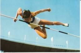 High Jump Track And Field, Chinese Athlete C1960s/70s Vintage Postcard - Atletismo