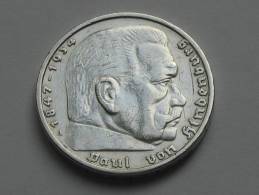 5 Reichs Mark 1936 A - Allemagne - Third Reich - Paul Von Hindenburg - 5 Reichsmark